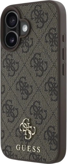 Etui Guess 4G Small Classic MagSafe do Apple iPhone 16 Brown (GUHMP16SP4SM4MW) - obraz 3