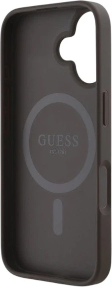 Etui Guess 4G Small Classic MagSafe do Apple iPhone 16 Brown (GUHMP16SP4SM4MW) - obraz 7