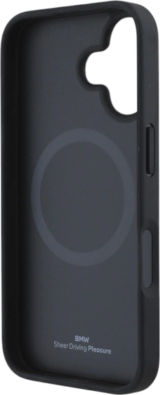 Etui plecki BMW Sign Leather Diamond Metal Logo MagSafe do Apple iPhone 16 Black (BMHMP16S23RDDK) - obraz 7