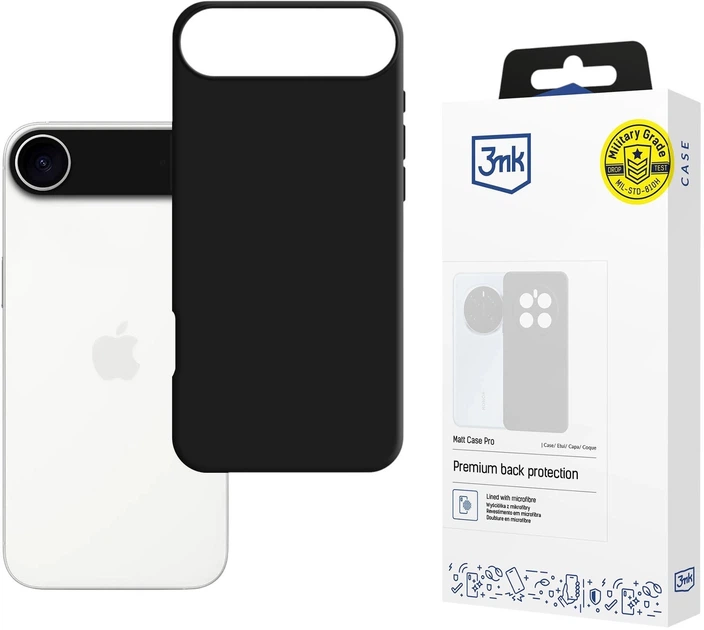 Etui plecki 3MK Matt Case do Apple iPhone Air Black (5903108664707) - obraz 2