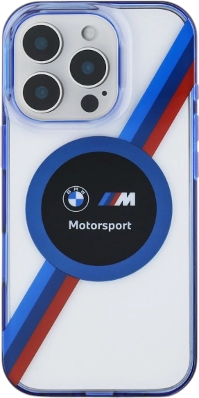 Etui plecki BMW Motosport IML Circle MagSafe do Apple iPhone 16 Pro Max Transparent (BMHMP16X23HTPUT) - obraz 3