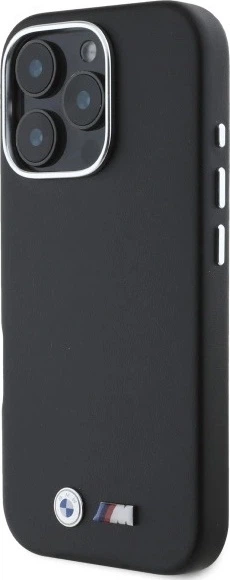 Etui plecki BMW M Smooth Full Wrapped Metal MagSafe do Apple iPhone 16 Pro Max Black (BMHMP16X23PMWK) - obraz 2