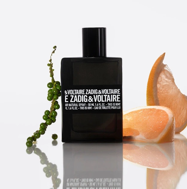 Подарунковий набір для чоловіків Zadig&Voltaire This Is Him! Туалетна вода 100 мл + Гель для душу 50 мл (3423222141219) - зображення 4