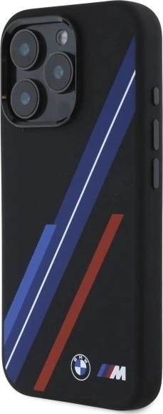 Etui plecki BMW Silicone Random Lines MagSafe do Apple iPhone 16 Pro Max Black (BMHMP16X23SSPK) - obraz 2