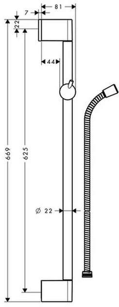 Душова стійка Hansgrohe Crometta 27615000 - зображення 2