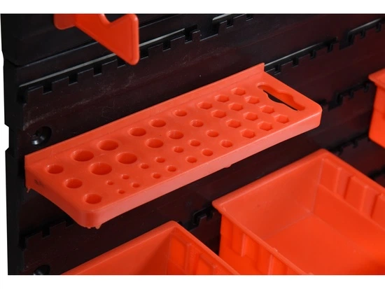 Інструментальна дошка з контейнерами та ручками Vorel 78771 48 деталей (5906083065637) - зображення 7