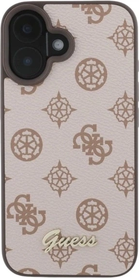 Etui Guess Peony Script MagSafe do Apple iPhone 16 Brown (GUHMP16SPGPYSW) - obraz 2