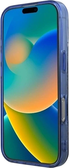 Etui Guess IML Peony On 4G Background MagSafe do Apple iPhone 16 Pro Max Blue (GUHMP16XH4PYEEB) - obraz 5