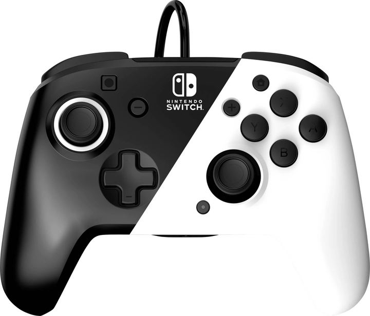 Контролер PDP Nintendo Switch Faceoff Deluxe+ Audio Wired Controller Black/White (500-134-EU-BW) - зображення 1