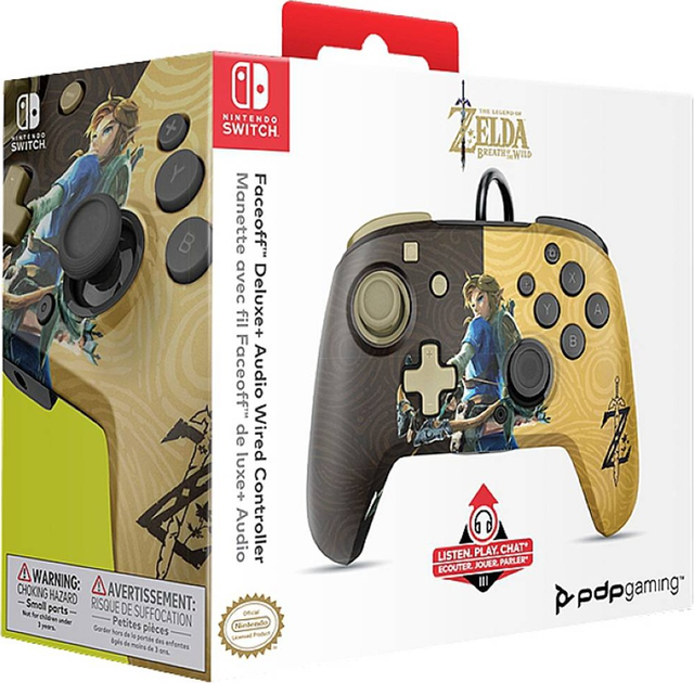 Контролер PDP Nintendo Switch Faceoff Deluxe+ Audio Wired Controller Zelda (500-134-EU-C6LI-1) - зображення 9