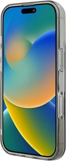 Etui Guess IML Flowers Wreath MagSafe do Apple iPhone 16 Pro Max Black (GUHMP16XHFWFCK) - obraz 5