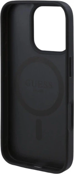 Etui Guess 4G Flowers Print MagSafe do Apple iPhone 16 Pro Max Black (GUHMP16XP4ROPEMCK) - obraz 7