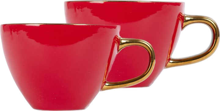 Zestaw kubków Homla Sinko czerwone 350 ml 2 szt (5906496718601) - obraz 1