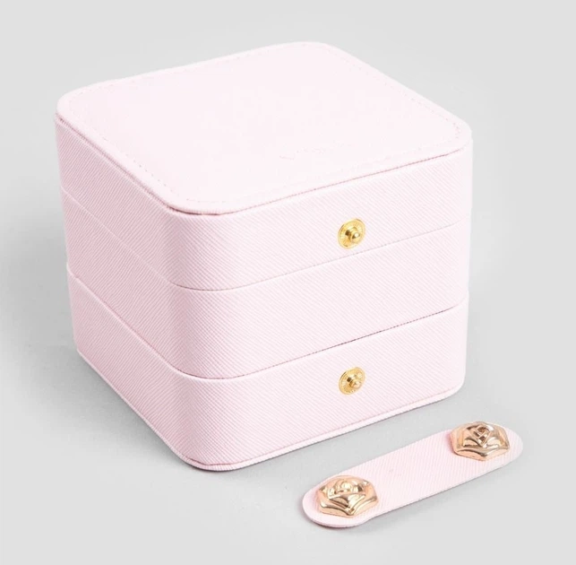 Скринька для біжутерії Homla Virello Love Рожева 9.5 x 9.5 x 8 см (5906496726453) - зображення 5