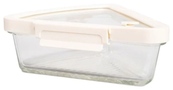 Pojemnik na żywność Homla Negozio szklany trójkątny 0.75 l (5906496746550) - obraz 1