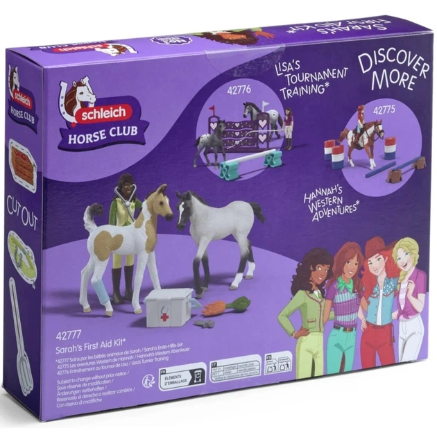 Набір фігурок Schleich Horse Club Аптечка першої допомоги Сара 42777 (4069111190105) - зображення 5