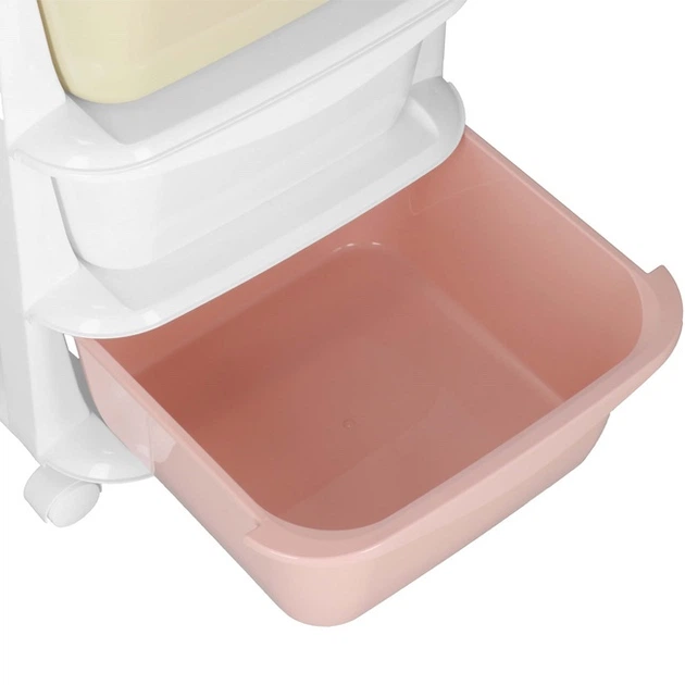 Полиця для іграшок Springos HA0213 з 5 шухлядами на колесах, Білий (5908455300483) - зображення 5