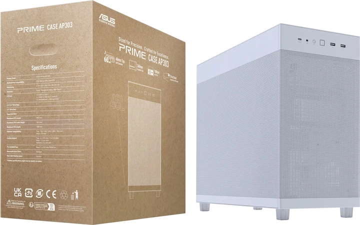 Obudowa ASUS Prime AP303 Mesh White (90DC00V3-B39000) - obraz 14
