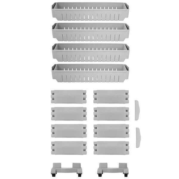 Полиця для ванної кімнати Springos HA1014 з 4 шухлядами на колесах, Сірий (5907719407814) - зображення 6