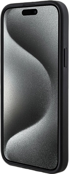 Etui plecki Guess 4G Collection Leather Metal Logo MagSafe do Apple iPhone 14/15/13 Black (3666339226282) - obraz 5