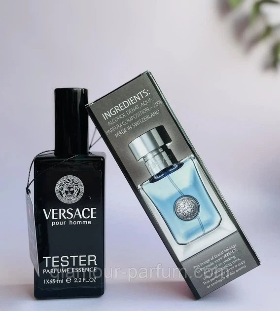 Туалетна вода чоловіча тестер №190 (версія Versace Pour Homme) 65 мл - Фото 2 Туалетна вода чоловіча тестер №190 (версія Versace Pour Homme) 65 мл - зображення 2
