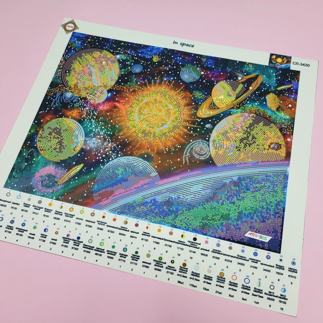 Набор для вышивания бисером картины с космосом ARHIBIS In space, 27*37 см (СЛ-3420) - Фото 9 Набор для вышивания бисером картины с космосом ARHIBIS In space, 27*37 см (СЛ-3420) - изображение 9