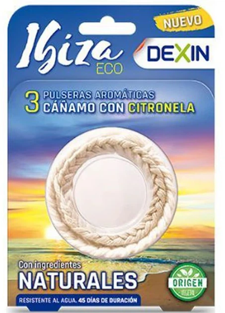 Bransoletka na komary Dexin Ibiza Citronella 3 szt (8436540339744) - obraz 1