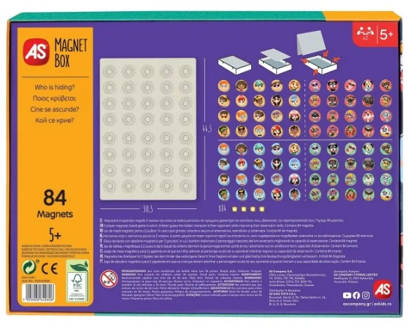 Gra planszowa AS Magnet Box Who Is Hiding? (wersja angielska) (5203068640606) - obraz 5