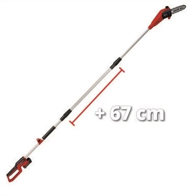 Висоторіз ланцюговий акумуляторний Einhell GC-LC 18/20 Li T-Solo 18В шина 20см 5.5м/с штанга 228-288 (00134221) - Фото 3 Висоторіз ланцюговий акумуляторний Einhell GC-LC 18/20 Li T-Solo 18В шина 20см 5.5м/с штанга 228-288 (00134221) - изображение 3