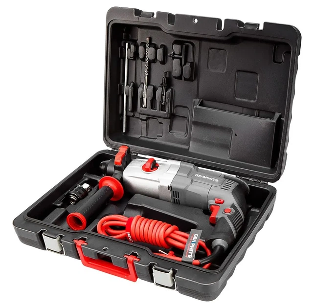 Перфоратор GRAPHITE SDS-plus 800Вт 2.8Дж кейс 3.28кг (00123198) - изображение 11