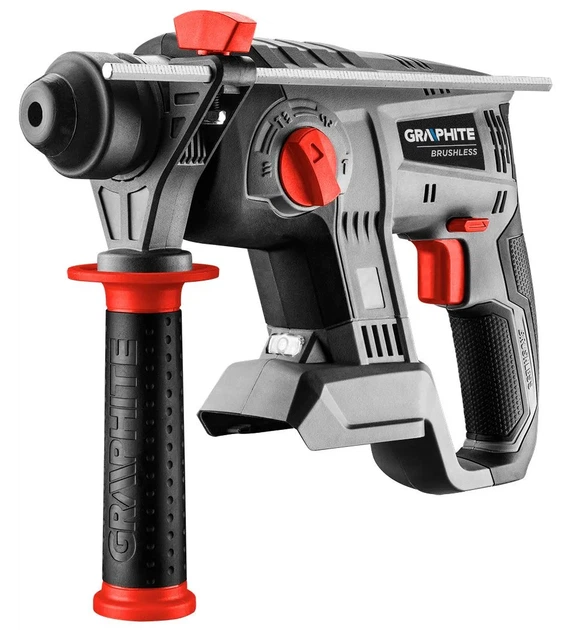 Перфоратор акумуляторний GRAPHITE Energy+ SDS-plus 18В 2.2Дж 2.26кг без АКБ та ЗП (00123192) - изображение 4
