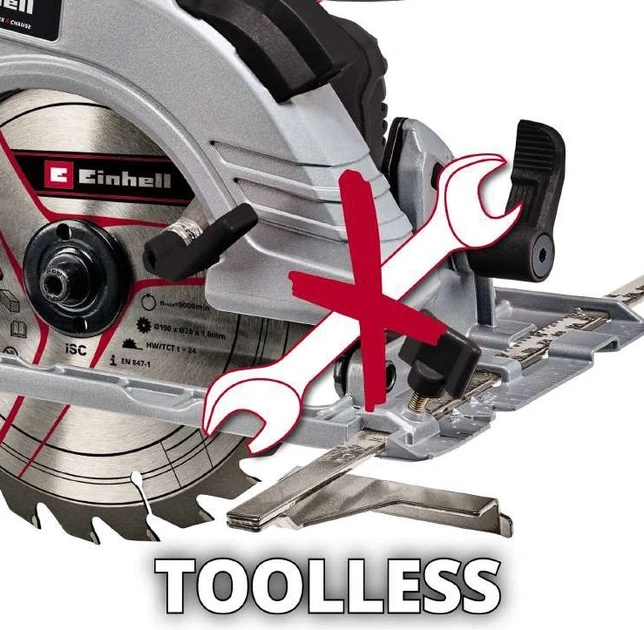 Пила дискова акумуляторна Einhell Professional TE-CS 18/190LI BL PXC 18В 190х20мм 3.23кг без АКБ та (00123109) - зображення 4