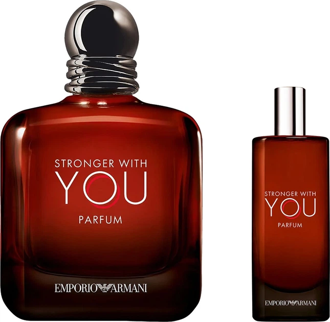 Набір для чоловіків Giorgio Armani Stronger With You Парфуми 100 мл + Мініатюра Парфуми 15 мл (3614274693553) - зображення 2