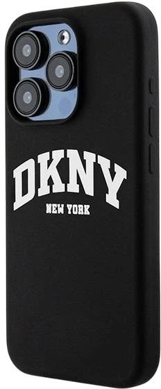 Etui DKNY Liquid Silicone White Printed Logo MagSafe do Apple iPhone 13/13 Pro Black (3666339266639) - obraz 2