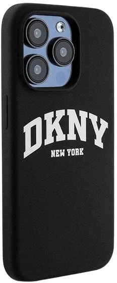 Etui DKNY Liquid Silicone White Printed Logo MagSafe do Apple iPhone 13/13 Pro Black (3666339266639) - obraz 4