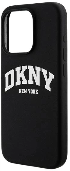 Etui DKNY Liquid Silicone White Printed Logo MagSafe do Apple iPhone 13/13 Pro Black (3666339266639) - obraz 5