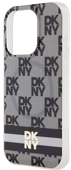 Etui DKNY IML Checkered Mono Pattern & Printed Stripes MagSafe do Apple iPhone 13 Pro Max Black (3666339269302) - obraz 5