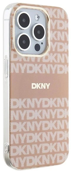 Etui DKNY IML Mono & Stripe MagSafe do Apple iPhone 13 Pro Max Pink (3666339267629) - obraz 4