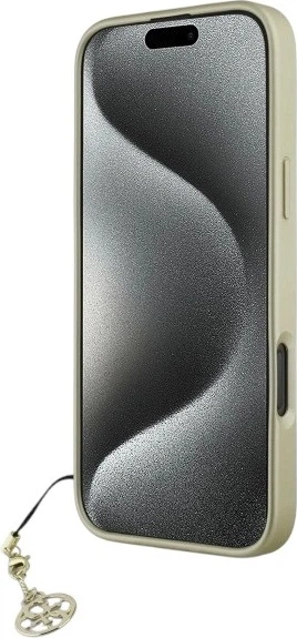 Etui Guess 4G Charms Collection do Apple iPhone 16 Pro Brown (GUHCP16LGF4GBR) - obraz 5