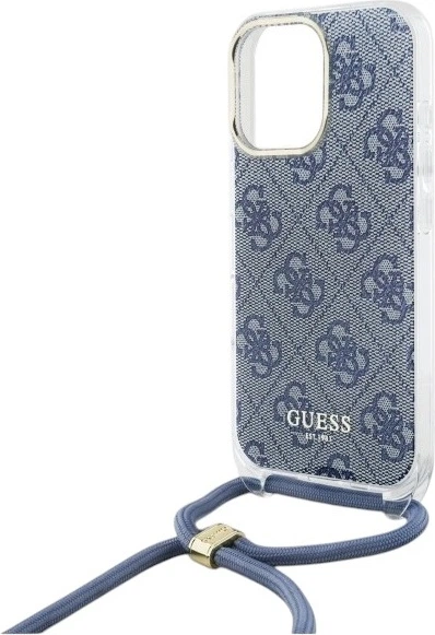 Etui Guess Crossbody Cord 4G Print do Apple iPhone 16 Pro Blue (GUHCP16LHC4SEB) - obraz 5