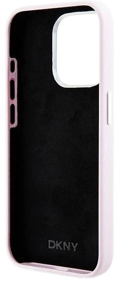 Etui DKNY Liquid Silicone Small Metal Logo MagSafe do Apple iPhone 14 Pro Pink (3666339265830) - obraz 6