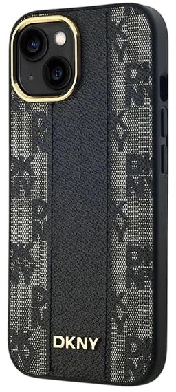 Etui DKNY Leather Checkered Mono Pattern MagSafe do Apple iPhone 14 / 15 / 13 Black (3666339259792) - obraz 2