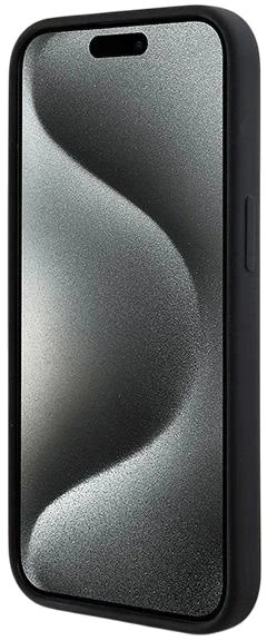 Etui DKNY Liquid Silicone White Printed Logo MagSafe do Apple iPhone 14 / 15 / 13 Black (3666339266653) - obraz 7