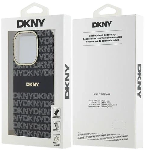 Etui DKNY IML Mono & Stripe MagSafe do Apple iPhone 14 Pro Max Black (3666339268084) - obraz 8