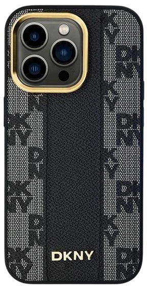 Etui DKNY Leather Checkered Mono Pattern MagSafe do Apple iPhone 14 Pro Max Black (3666339259822) - obraz 3