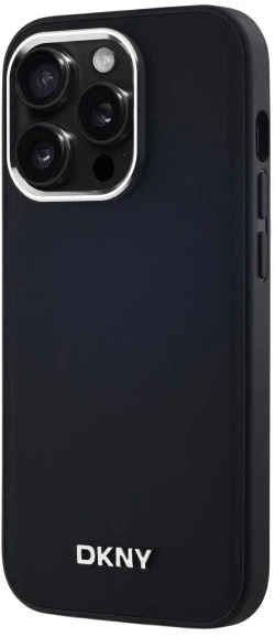 Etui DKNY Plain Logo MagSafe do Apple iPhone 14 Pro Max Black (3666339260101) - obraz 2