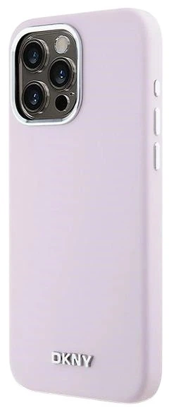Etui DKNY Liquid Silicone Small Metal Logo MagSafe do Apple iPhone 14 Pro Max Pink (3666339265847) - obraz 2