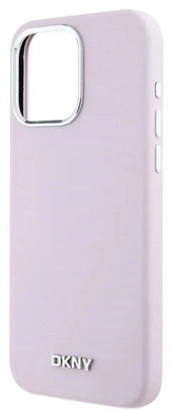 Etui DKNY Liquid Silicone Small Metal Logo MagSafe do Apple iPhone 14 Pro Max Pink (3666339265847) - obraz 5