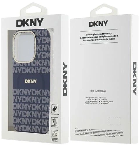 Etui DKNY IML Mono & Stripe MagSafe do Apple iPhone 15 Pro Blue (3666339267834) - obraz 8
