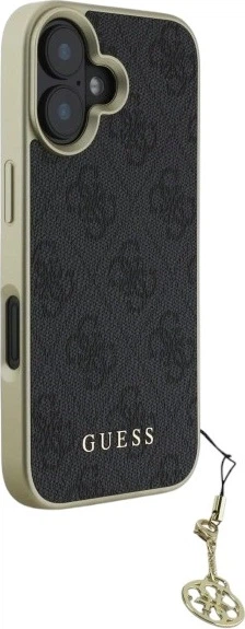 Панель Guess 4G Charms Collection для Apple iPhone 16 Plus Black (GUHCP16MGF4GGR) - зображення 4